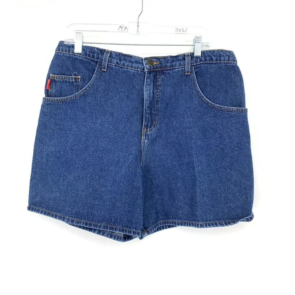 Vintage 90s Fine Jeanswear Denim Midi Shorts Womens Apx Sz 34